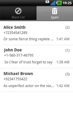 SMS Filter android App screenshot 3